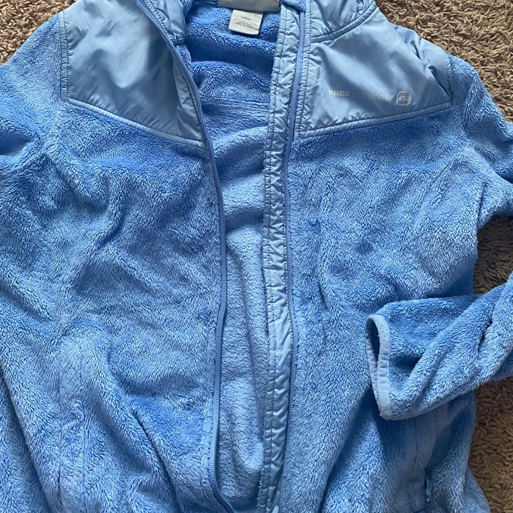 Free country blue jacket with hood